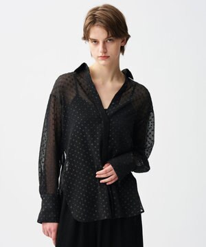  シアードットジャガード シャツ