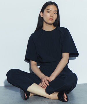 【ReNAVE　撥水機能・UVカット・透湿・接触冷感・洗える】ナイロンタスランシャツブラウス