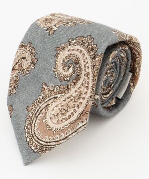  【イタリア製 personality】ペイズリープリント ネクタイ