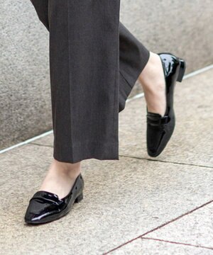  【23.0~24.0cm】エナメルローファーパンプス