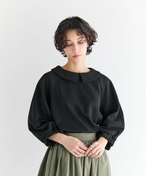  【セレモニーにも/洗濯機可】ランタンスリーブブラウス