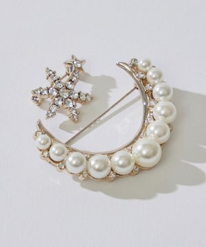 【人気につき追加販売！】ツインスターパールブローチ