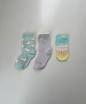  【3点セット】ソックス （ユニコーン）