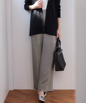  Vi/Ly/Liツイル ワイドストレートパンツ