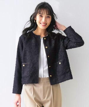  リボンヤーンライトツイード ジャケット