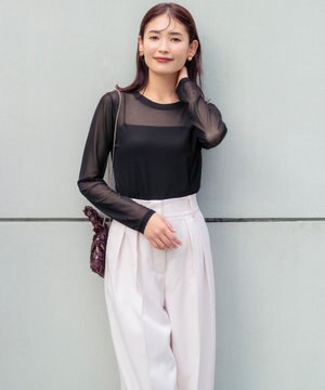 カップ付きキャミソール ラク きれいなバストシルエット 綿混(身生地) 【シンクロブラトップ スリムストラップ】 ブラトップ 春 夏 ET1093 ウイング／ワコール