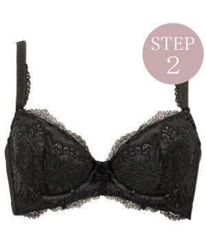  【BRADELIS New York/ 育乳補整ブラ・STEP2 寄せる】ローズステップ2ブラ24A1  谷間を作ってキープする補正ブラ