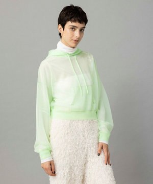  【Nave・洗える】シアーニット パーカー