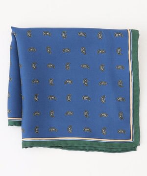  ペイズリー柄シルクチーフ