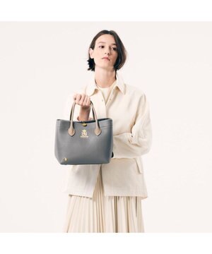  【牛革】モーツァルト/スパニッシュレザーバイカラー金ボタントートM