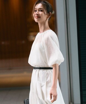  シアーギャザーニット