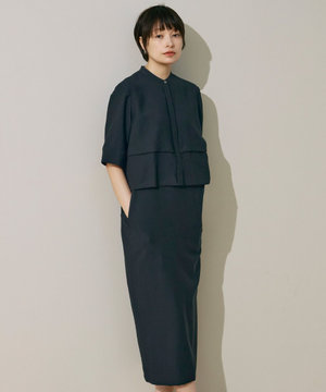 【接触冷感・洗える】 ワッシャーツイル ワンピース