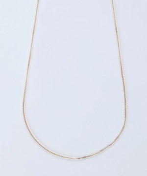  【K10】シャインリンクグルメッタチェーンネックレス/全長:37cm+3cm