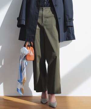  【Oggi掲載/WEB&一部店舗限定カラーあり】ストレッチギャバ チノ パンツ