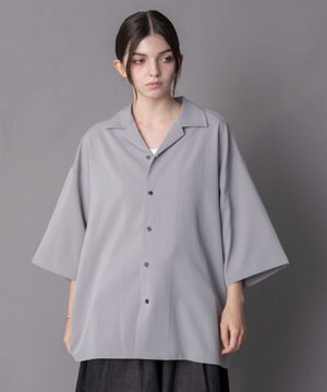  【ユニセックス着用ITEM】クレープオープンカラーシャツ（SS）