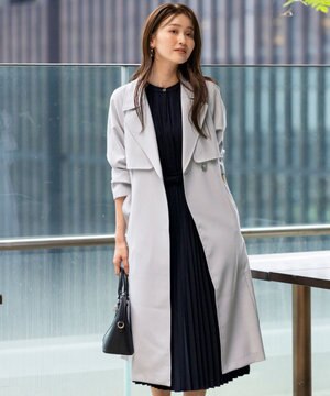  【洗える】Nobleライトトレンチ コート