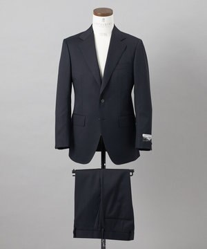  【御幸毛織】ドライスピナーツイルストレッチスーツ_ネイビー