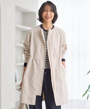  【撥水加工】ライトツイル ノーカラーコート