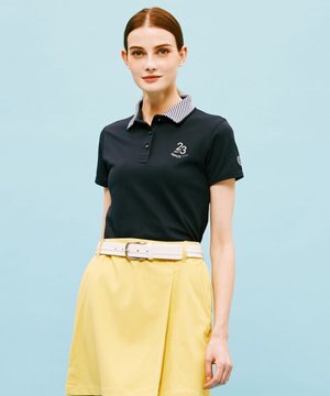  【WOMEN】ハニカムライト鹿子 半そでポロシャツ