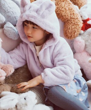  アニマル耳 フェイクファー ブルゾン