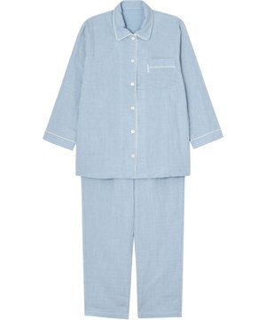 【パジャマ】 三重ガーゼ ロング袖・ロングパンツ 睡眠科学/ワコール YDX552