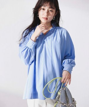 イージーケア ギャザーブラウス