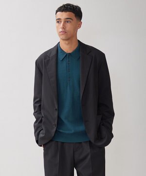  ウールライクテーラードジャケット