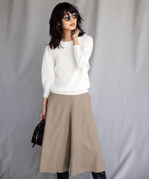 【洗える】ツイルストレッチフレア パンツ