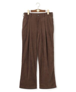  【WEB・一部店舗限定】トリコットコーデュロイ 1タックトラウザー