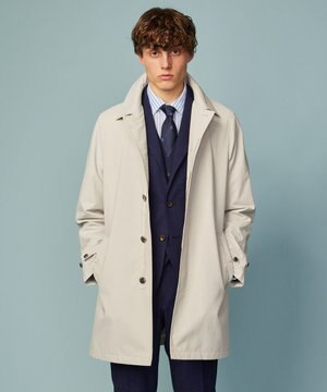 【サスティナブル素材/JAPANファブリック/撥水加工/マルチシーン対応】キューブテックス ステンカラー コート