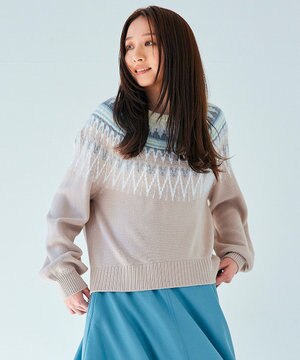 【洗える】フェアアイル ニット