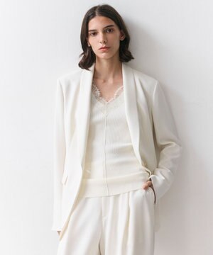  GYPSUM / シルキータッチ ショールカラージャケット