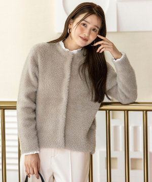 フェザーニット ジャケット