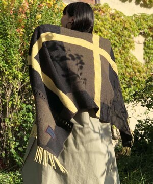  【UNISEX】wadachi チェック柄 3WAY ストール