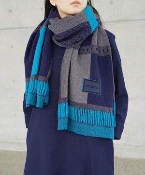  【UNISEX】wadachi チェック柄 3WAY ストール