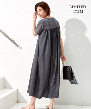 【WEB限定】 Plating バックギャザー ワンピース