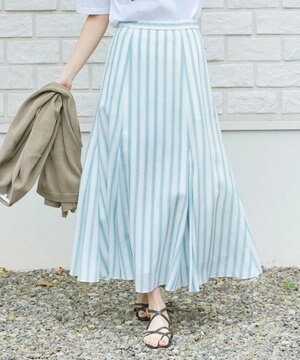  【洗える】テンセルリネン スカート