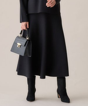  【セットアップ対応・洗える】ウールミラノフレア スカート