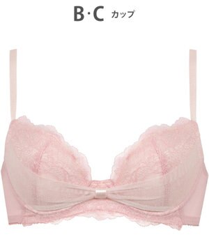  【ファーストリボンブラ】 ブラジャー 【若い世代の体型特徴を考えた設計仕様】 きれいな谷間をメイクしてキープ まるみのあるシルエット レディース BRB409 /ワコール