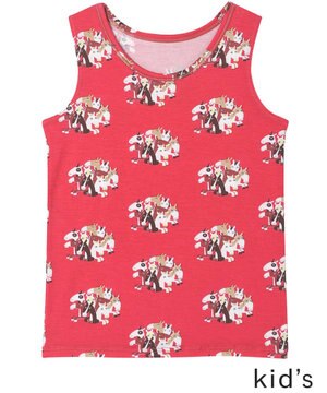  2026年お年賀「まるっとうまくいく」 キッズ男女児兼用トップ(ノースリーブ)