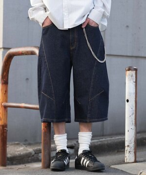  【SMLサイズ展開】チェーン付きバルーンショーツ