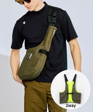 【GOLF OUT掲載アイテム】【着用可能BAG】【UNISEX】2WAY ウェアラブルバッグ ゴルフ