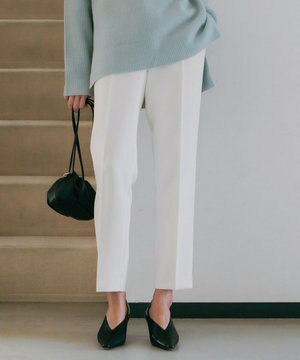  【洗える】トリプルクロスツイル スティックパンツ