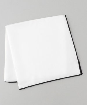  首にも巻ける【2WAY/日本製】シルク100% ポケットチーフ