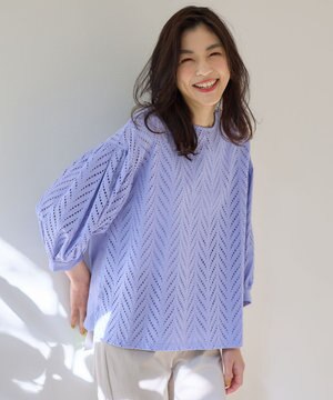 【洗濯機可】エンブロイダリーブラウス