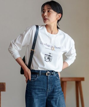  【洗える】Le collage ロゴロンTEE