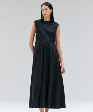 【洗える/セットアップ対応】SPIGA / ジャージーコンビフレアワンピース