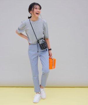  【洗える】撥水ハイストレッチパンツ