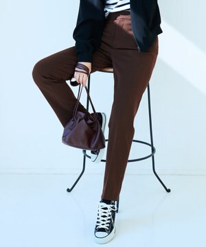 【VERY掲載】TRストレッチギャバ テーパード パンツ