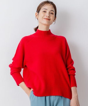 【8色展開・WEB限定】ウールカシミヤミックス ハイネック ニット